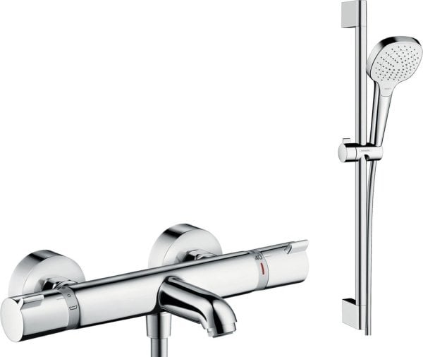 Термостатический смеситель Hansgrohe Ecostat Comfort 13114000, + Душевой гарнитур Hansgrohe Croma Se