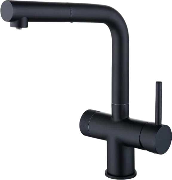 Смеситель для кухни Emar Steel ЕС - 7026 Black