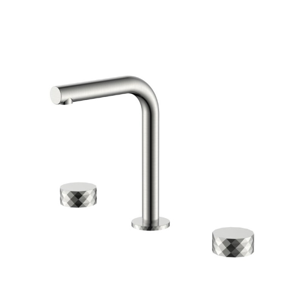 Смеситель для раковины Boheme Stick diamond 152-NB nickel brush