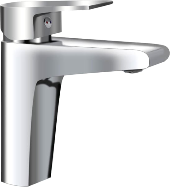 Смеситель для раковины AQUAme Prato AQMP6121 с донным клапаном, хром