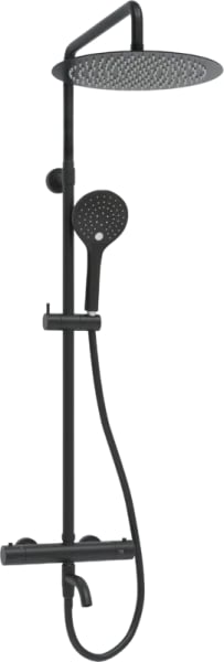 Душевая стойка Wasserkraft Elbe 7400 A288.160.078.BM Thermo, с термостатом, черная