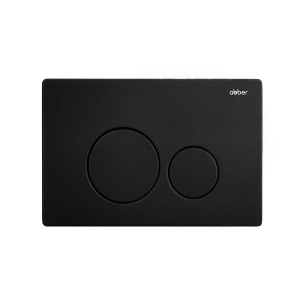 Кнопка смыва для инсталляции Abber AC0121MB нержавеющая сталь, цвет матовый черный