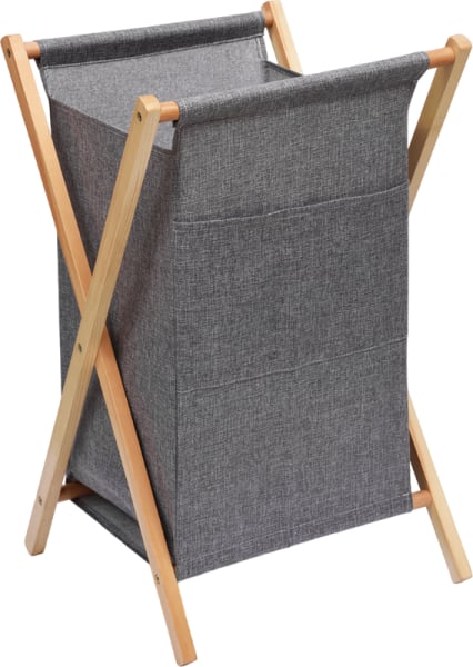 Корзина для белья Wasserkraft Nau WB-772-L серая