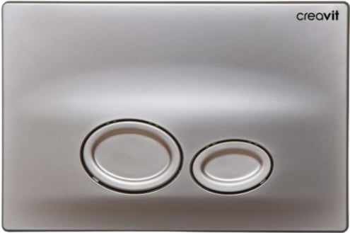Кнопка смыва Creavit Drop GP2002.00 серая матовая