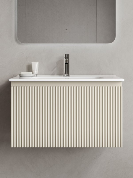 Тумба под раковину Sancos Snob R 1.0 70 подвесная Beige soft (капучино), SNR1.070CE