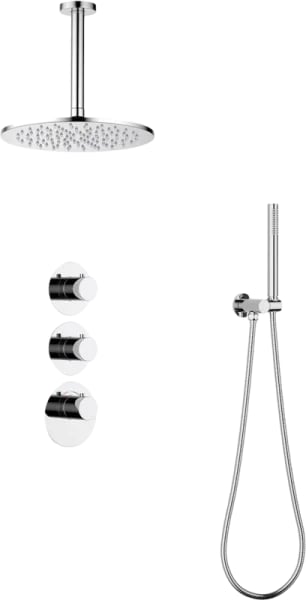 Душевой комплект Timo Saona SX-2399/00SM, С ВНУТРЕННЕЙ ЧАСТЬЮ, с термостатом, хром