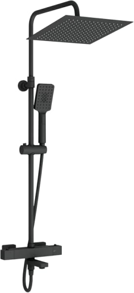 Душевая стойка Wasserkraft Thermo A29901, черная матовая