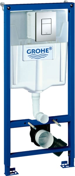 Система инсталляции для унитазов Grohe Rapid SL 38772001, 3 в 1 с кнопкой смыва