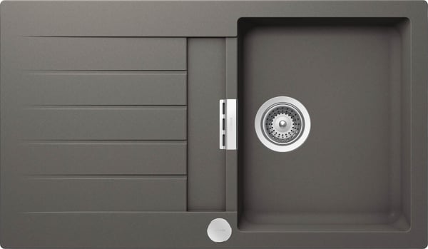Мойка кухонная Schock Signus 45D (D-100) Cristadur серебристый камень
