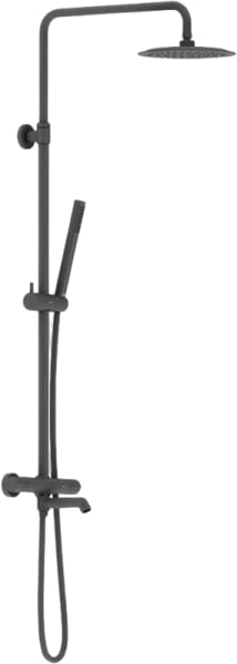 Душевая стойка Damixa Scandinavian Pure 936810300, черная матовая