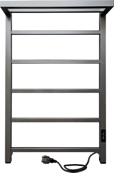 Полотенцесушитель электрический Indigo Forma LEF80-50GFMRt с полкой, graphite metallic