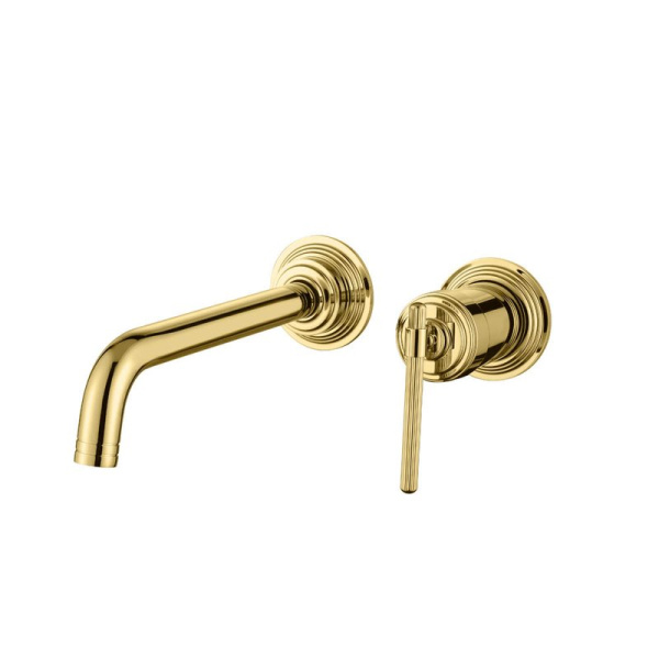 Смеситель для раковины Boheme Eterna 175-G С ВНУТРЕННЕЙ ЧАСТЬЮ, gold