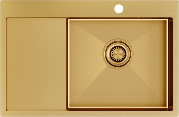 Мойка кухонная Paulmark Velten PM807851-BGR R, золото