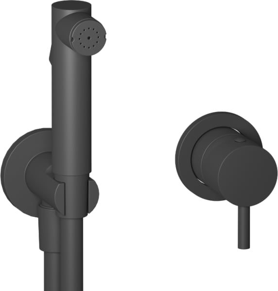 Гигиенический душ IB Rubinetterie Milanotorino KMT305NP С ВНУТРЕННЕЙ ЧАСТЬЮ, matt black