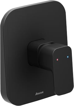Встраиваемый смеситель Ravak 10° Free X070157 С ВНУТРЕННЕЙ ЧАСТЬЮ, черный матовый