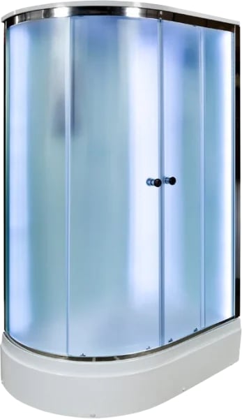 Душевая кабина DTO D272SR LED (120х80х220), средний поддон (27 см), профиль хром, стекло матовое (4 