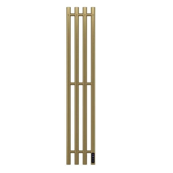 Полотенцесушитель электрический APEXTERMO Луна LN10113GLB 1100x180 с крючками, золотой матовый