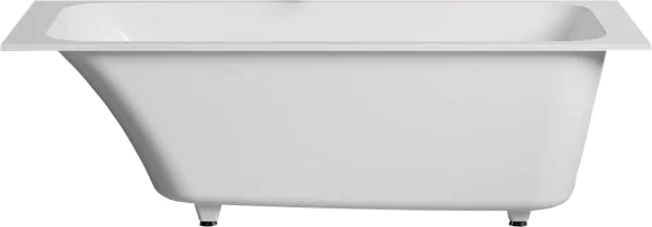 Ванна из искусственного камня Salini Orlanda Kit 180x80 см, встраиваемая, белая, со сливом-переливом
