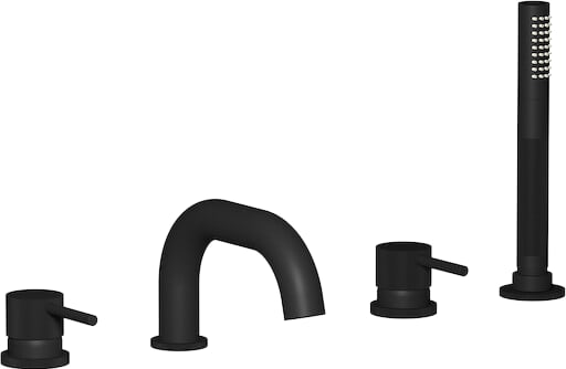 Смеситель на борт ванны IB Rubinetterie Industria ID396NP_13, matt black