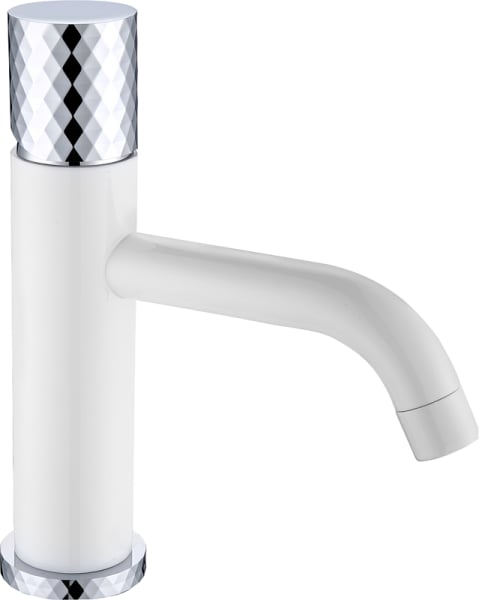 Смеситель для раковины Boheme Stick 121-WCR white diamond chrome