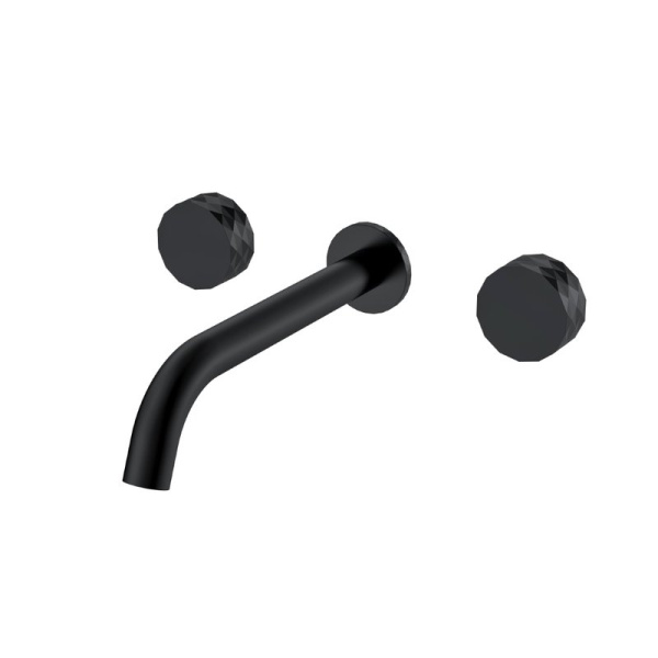 Смеситель для раковины Boheme Stick diamond 152-2-B С ВНУТРЕННЕЙ ЧАСТЬЮ, black