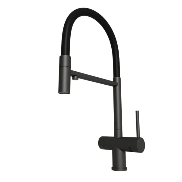 Смеситель для кухни Emar Steel ЕС - 7024 Black