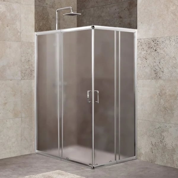 Душевой уголок BelBagno Unique AH-2-100/115-75/90-P-Cr стекло punto
