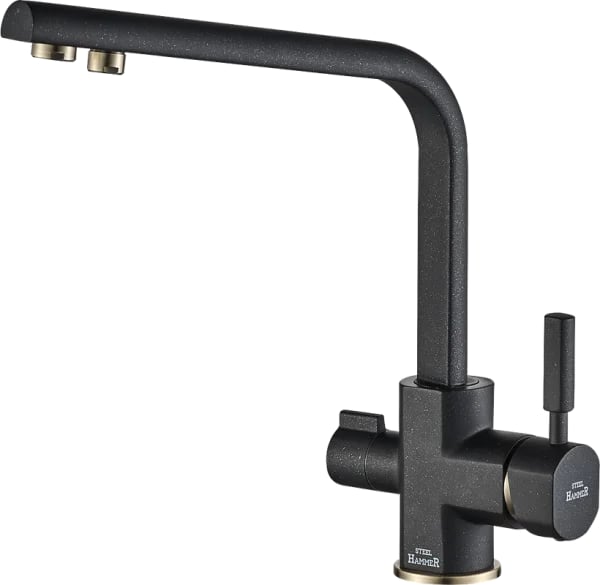 Смеситель для кухни Steel Hammer SH 909 Black Br