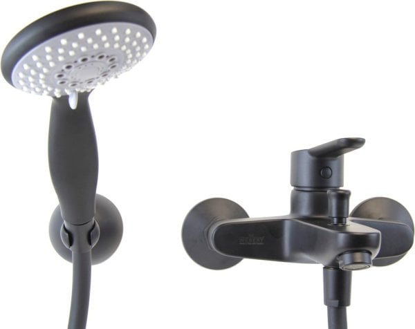 Смеситель для ванны с душем Webert Sax Evolution SE850101560, черный