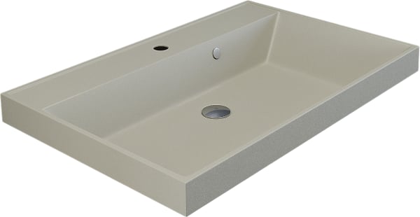 Мебельная раковина Uperwood Classic Quartz 291030019 70 см, матовая бежевая, лен