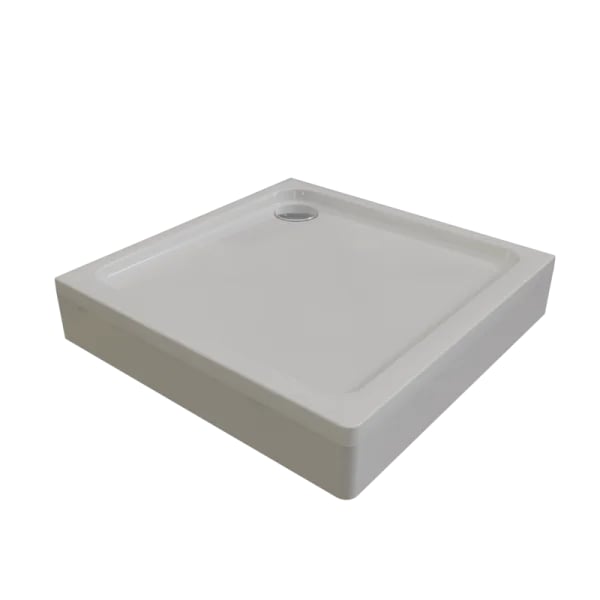 Поддон для душа Radomir Берген SQ 100x100 см, слив хром