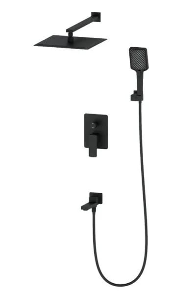 Душевой комплект Wonzon & Woghand WW-88939003-MB, С ВНУТРЕННЕЙ ЧАСТЬЮ, матовый черный