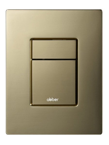 Кнопка смыва для инсталляции Abber AC0123BG АБС-пластик, цвет брашированное золото