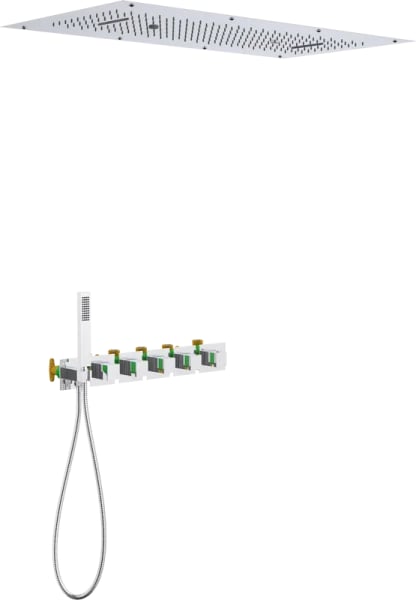 Душевой комплект Timo Petruma SX-5329/00SM, С ВНУТРЕННЕЙ ЧАСТЬЮ, с термостатом, хром