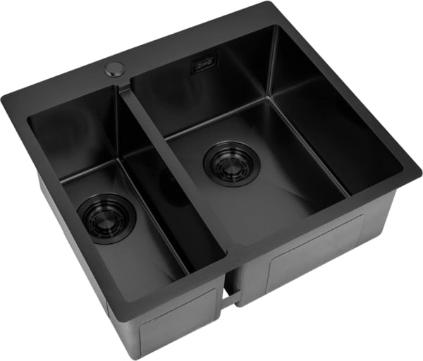 Мойка кухонная Zorg Light ZL R 590-2-510-R GRAFIT R, графит
