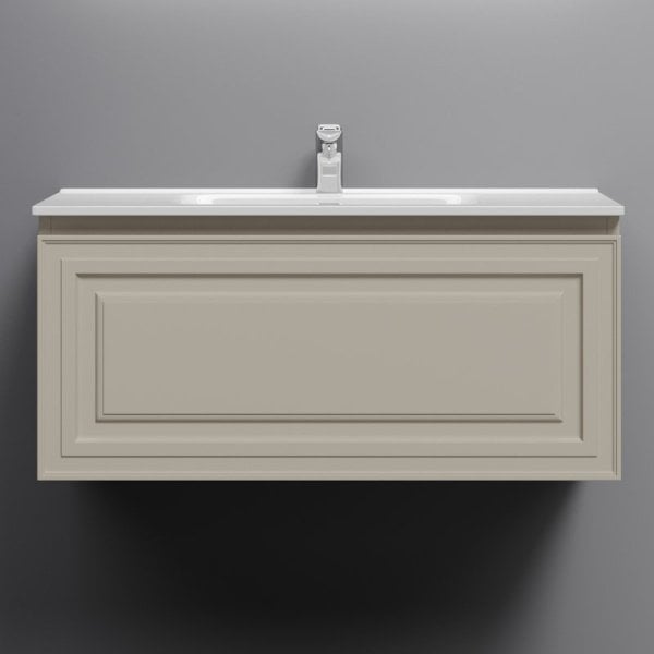 Тумба с раковиной Sancos Very 90 beige soft, раковина CN7002