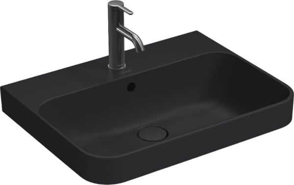 Раковина Duravit Happy D.2 Plus 2360601300 60 см, черная