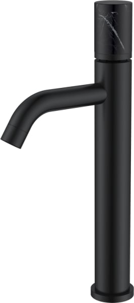 Смеситель для раковины Boheme Stick 122-B-MR-B черный, черный мрамор