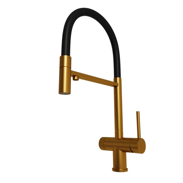 Смеситель для кухни Emar PVD ЕС - 7024 PVD Golden