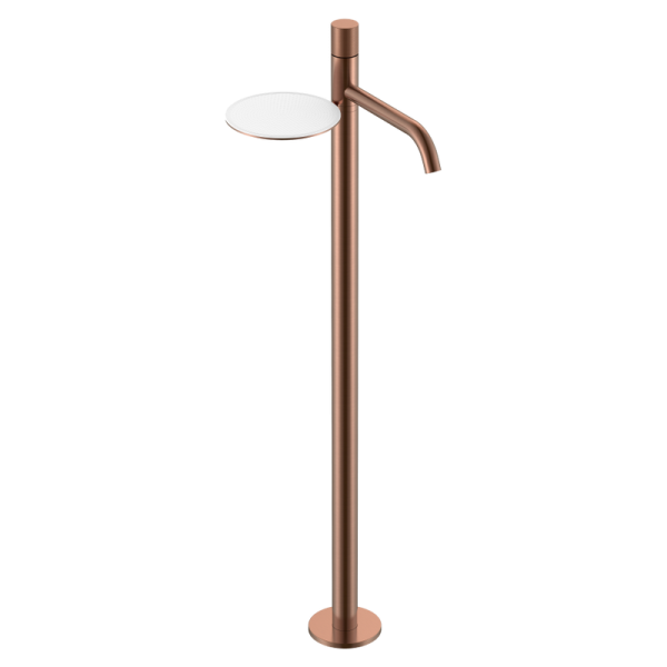 Напольный смеситель для раковины Boheme Stick 120-CB.4 copper brushed spirale