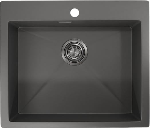 Мойка кухонная Granula 5951, графит матовый