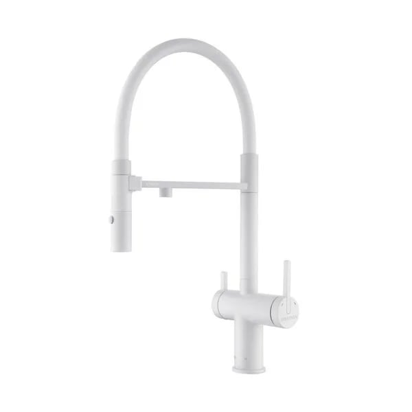 Смеситель для кухни Paulmark Gravity Gr213888-WH, белый матовый