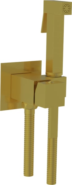 Гигиенический душ RGW Shower Panels SP-212Gb со смесителем, С ВНУТРЕННЕЙ ЧАСТЬЮ, золото