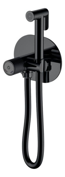 Гигиенический душ Boheme Tech 157-B, со смесителем, С ВНУТРЕННЕЙ ЧАСТЬЮ, black
