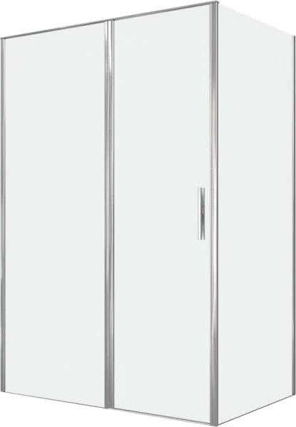 Душевой уголок Allen Brau Priority 140x90, профиль хром, стекло прозрачное