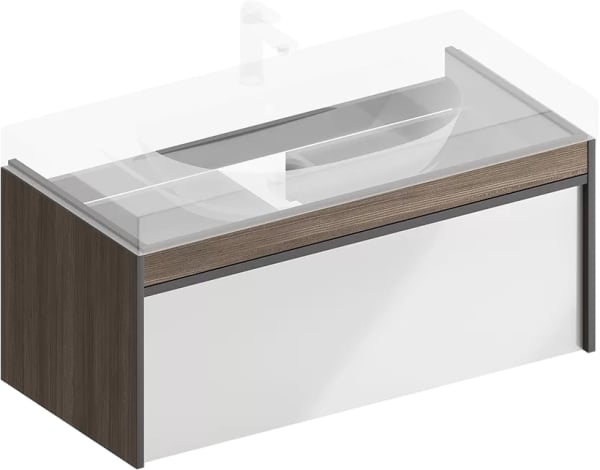 Тумба под раковину без столешницы KERAMA MARAZZI Modula 100 подвесная, арабика