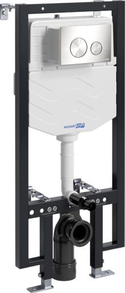 Система инсталляции для унитазов Wasserkraft Vils 56TLT.010.ME.BN02, с кнопкой смыва никель