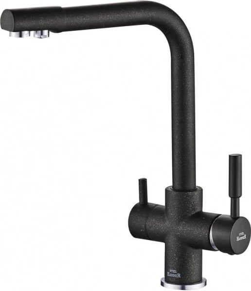 Смеситель для кухни Steel Hammer SH 552 Black Cr