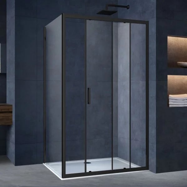 Душевой уголок Vincea Alpha VSR-3AL9012CLB 120х90 см, профиль черный