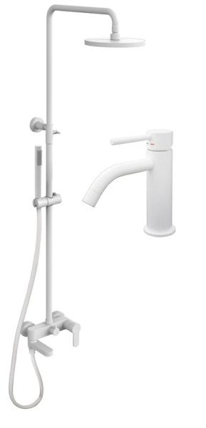 Комплект для ванной Paffoni Light KITCOL632BO71 белый матовый